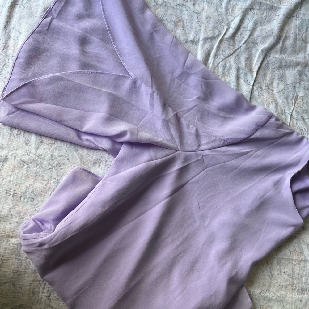 Acevog Relaxed Purple Blouse with Flowing Sleeves - Picture 12 of 12
